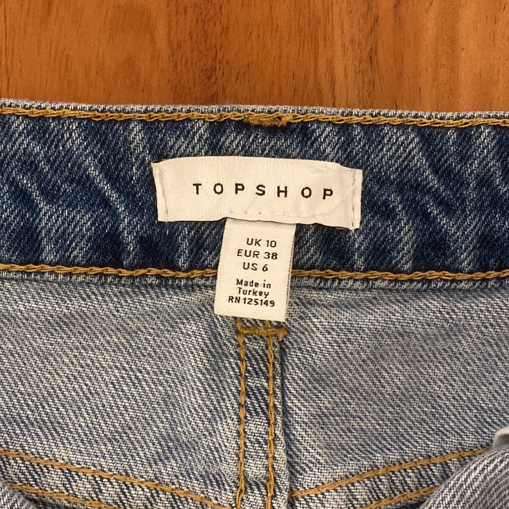 TopShop Denim MIDI Skirt - Picture 2 of 3